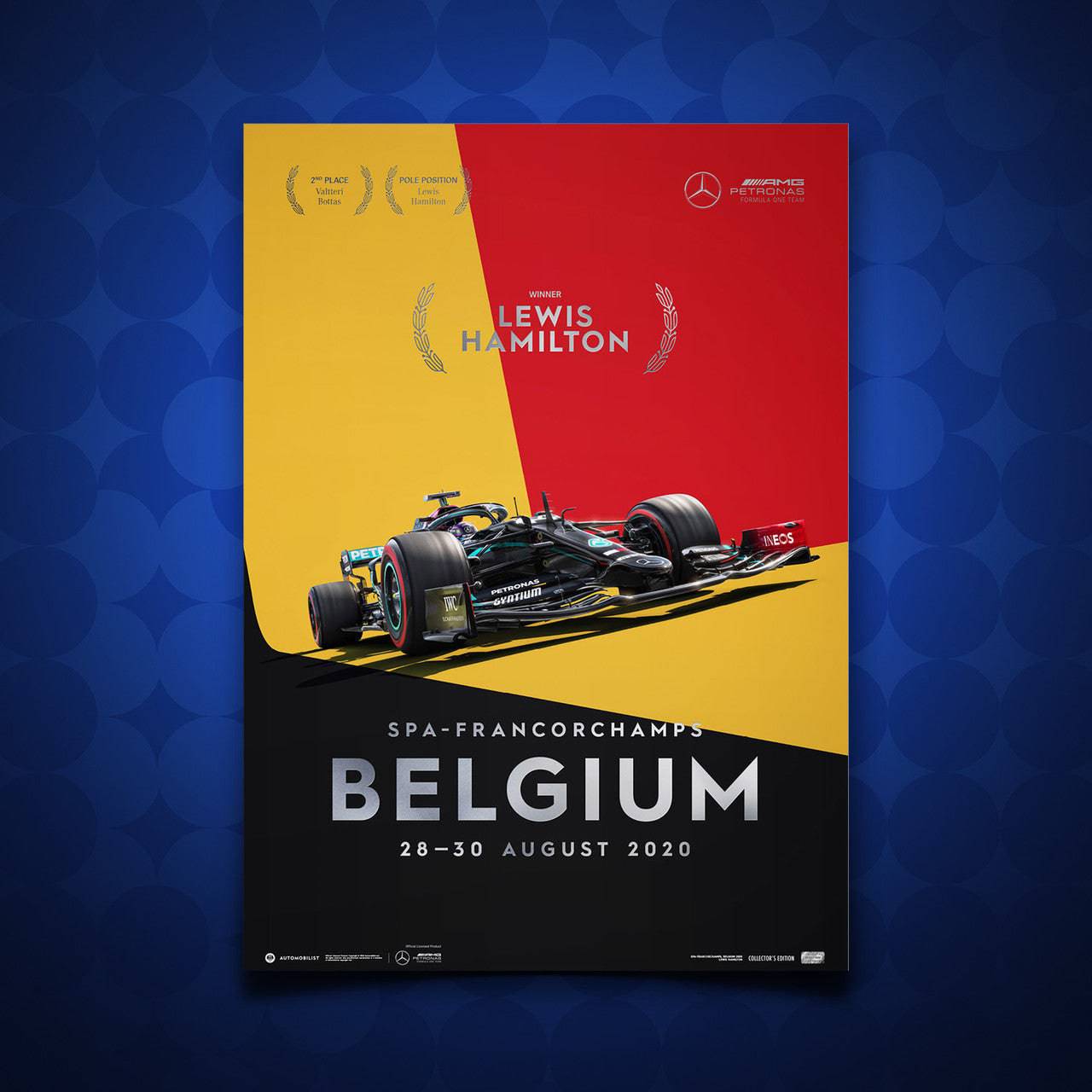 Mercedes-AMG Petronas F1 Team - Lewis Hamilton - Belgium - 2020 | Collector’s Edition | Unique Numbers