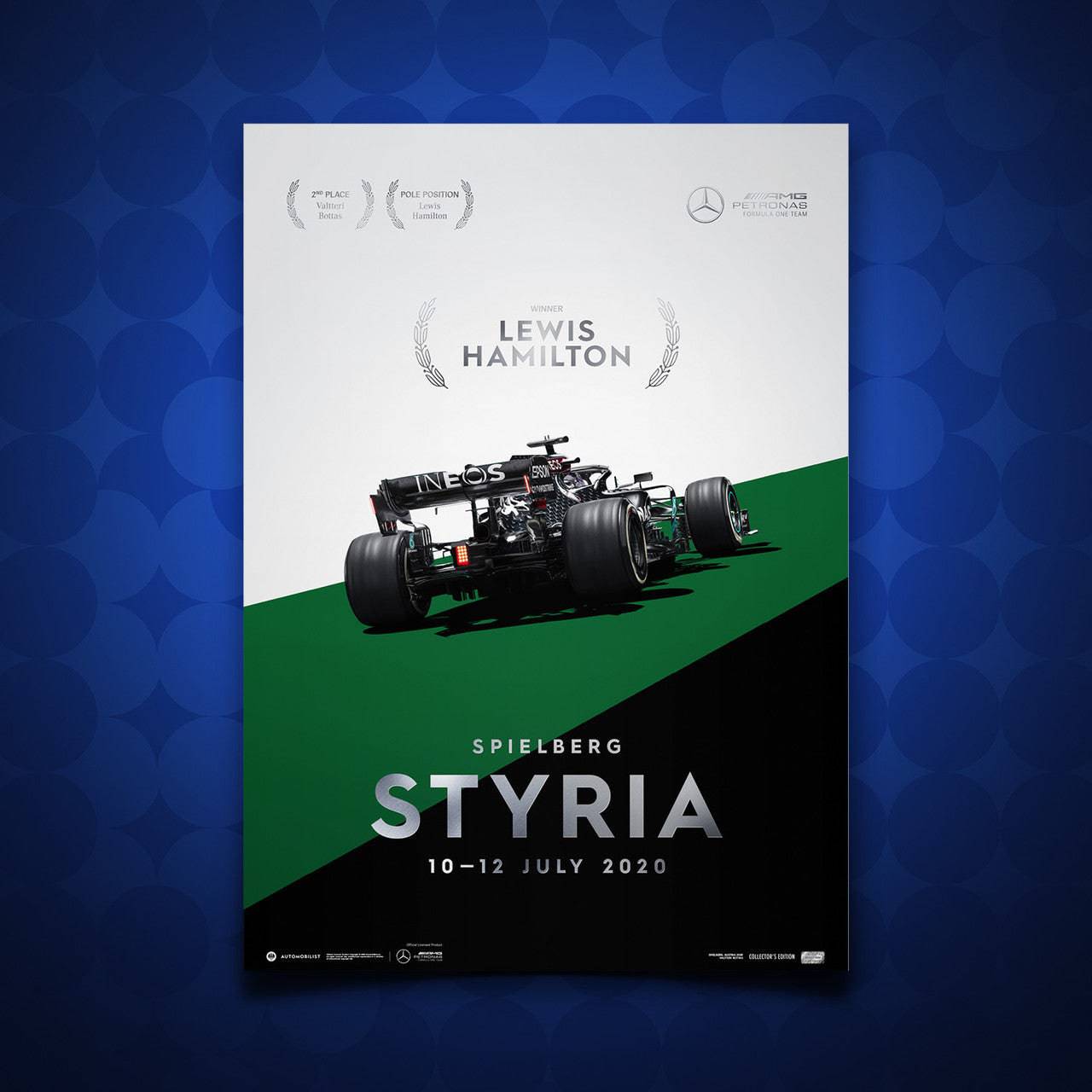 Mercedes-AMG Petronas F1 Team - Lewis Hamilton - Styria - 2020 | Collector's Edition | Unique Numbers