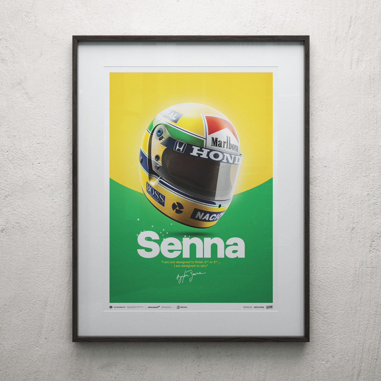 McLaren MP4/4 - Ayrton Senna - Helmet - 35th Anniversary - 1988