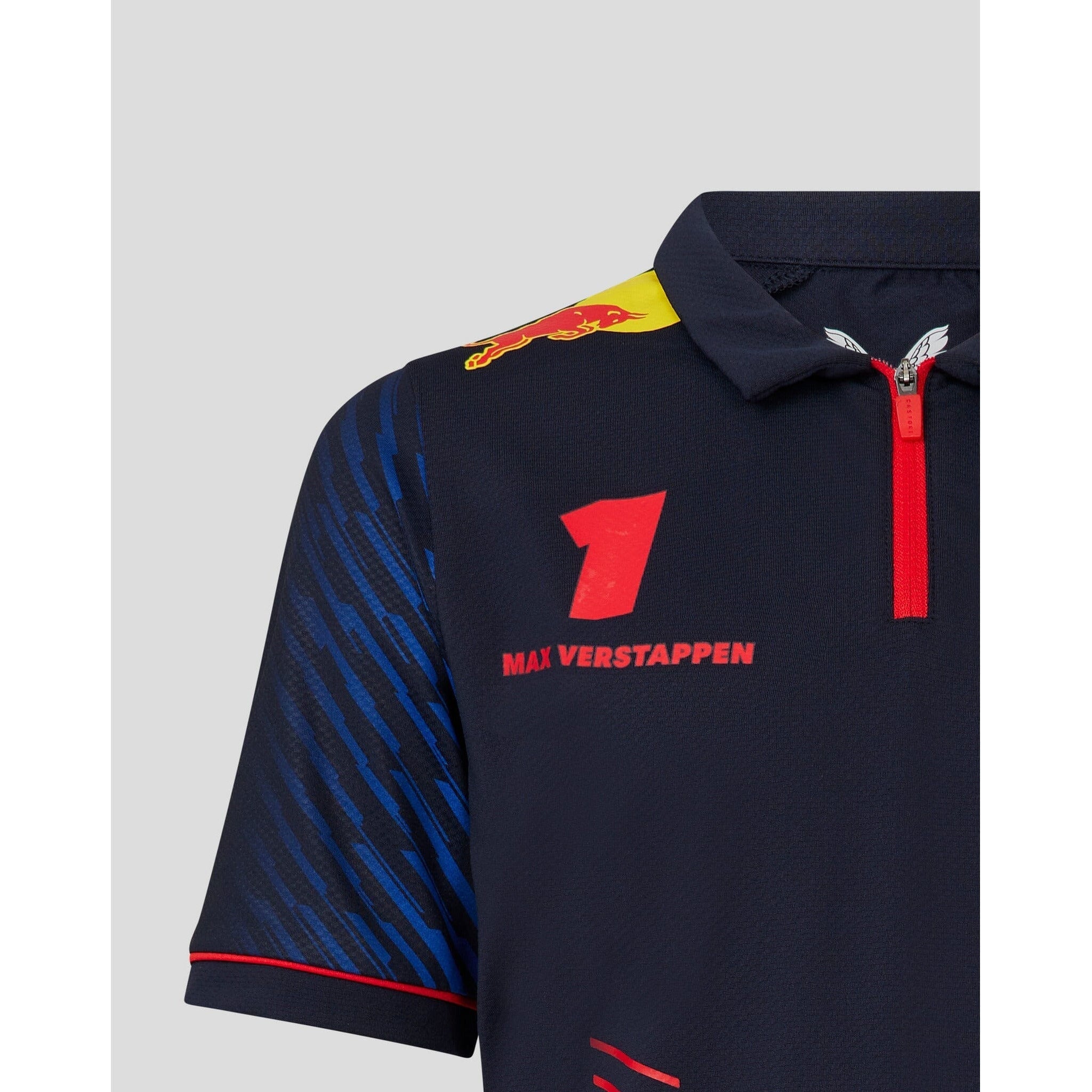 Red Bull Racing F1 Kid's 2023 Max Verstappen Team Polo Shirt- Youth Navy